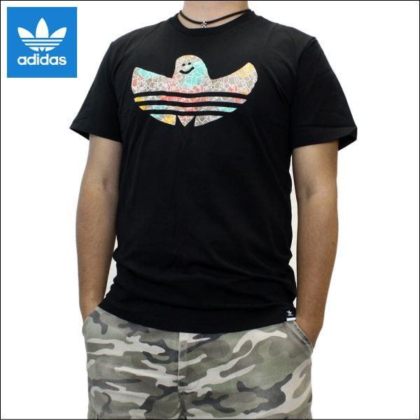 アディダス Tシャツ　adidas Skateboarding (アディダス スケートボーディング)　メンズ 半袖Tシャツ　ゴンズ モデル ロゴTシャツ　(BLACK)　S93307｜ysk-style