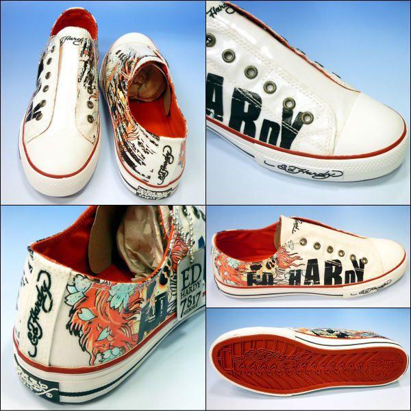 Ed Hardy(エドハーディー)　メンズスニーカー　19SLR405M　LOWRISE PATENT Shoes　Beautiful Ghost｜ysk-style｜03