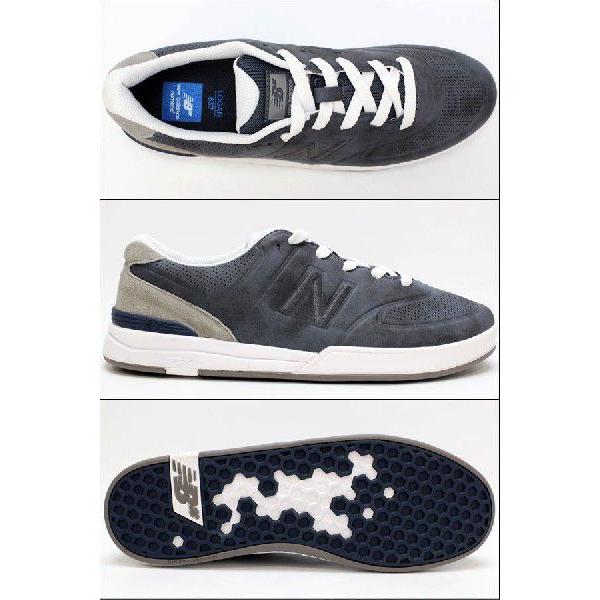 NEW BALANCE NUMERIC (ニューバランス ヌメリック)　【メンズ】 スニーカー　スエード 革 シューズ 靴　Skateboard  スケートボード　(BLUE/GREY)　LOGAN-637