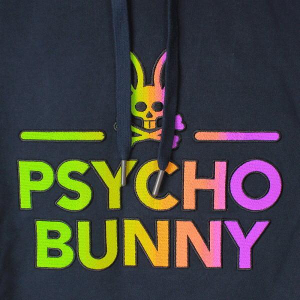 サイコバニー パーカー Psycho Bunny メンズ フーディー バニー グラフィック ロゴ刺繍 高級コットン プルオーバー フーディー  ラグランスリーブ B6H213S1FT