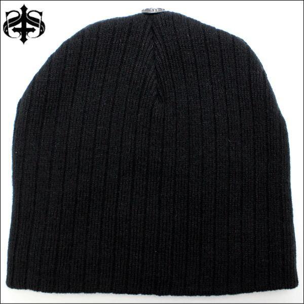 THE SAINTS SINPHONY (セインツシンフォニー)　ニットキャップ　ラインストーン スタッズ レザー クロス ビーニー　Beanies　BLACK/WHITE(7A)｜ysk-style｜02