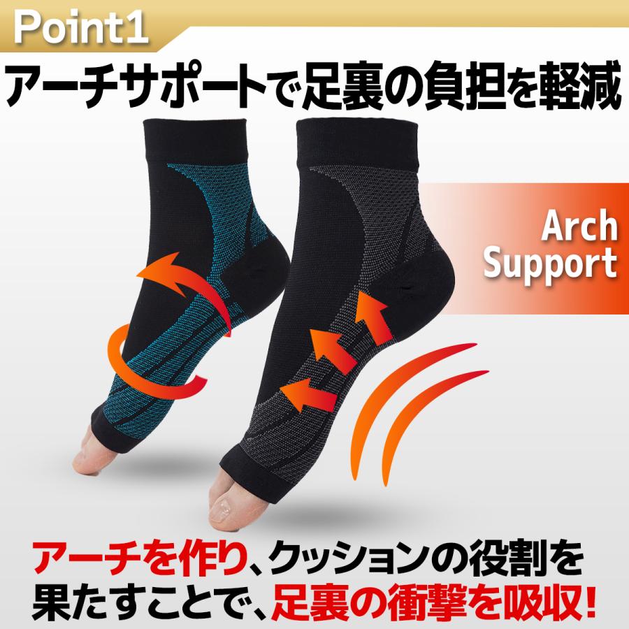 22a W新作送料無料 足首サポーター 靴下 2枚セット 足首 固定 足首用 スポーツ 保護 医療用 捻挫 打撲 足底筋膜炎 扁平足 Materialworldblog Com