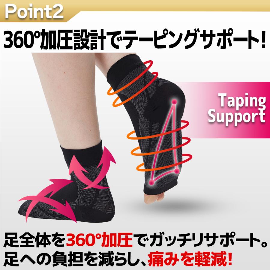 22a W新作送料無料 足首サポーター 靴下 2枚セット 足首 固定 足首用 スポーツ 保護 医療用 捻挫 打撲 足底筋膜炎 扁平足 Materialworldblog Com