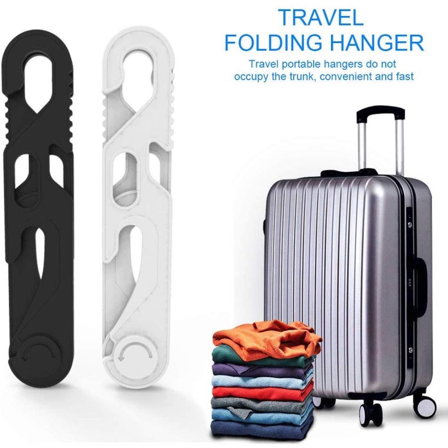 ポータブル折りたたみハンガー 家族 旅行 車 キャンプ用の乾燥ラック 3黒 3白 Supersport Tn