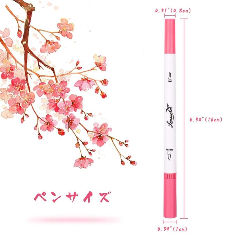 L Mouchet 水彩毛筆 カラー筆ペン 1色セット 水彩ペン アートマーカー 水性 両端ペン先 塗り絵 落書き イラスト メモ 手 Yskshop 通販 Yahoo ショッピング