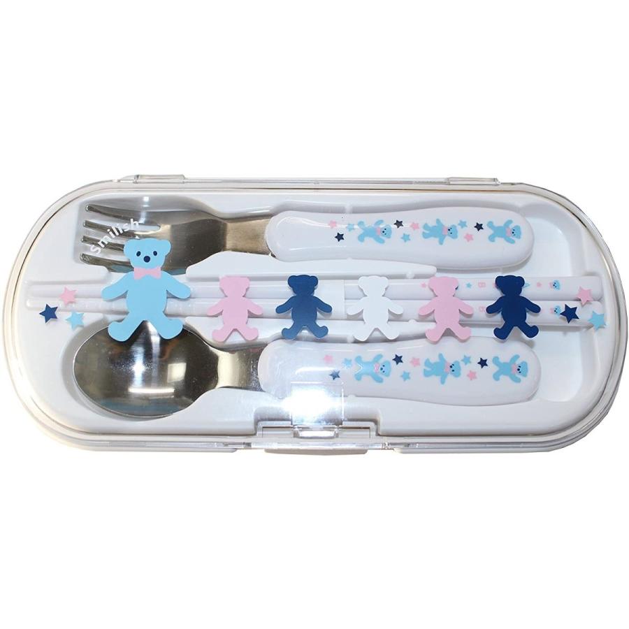 Smilish スマイリッシュ カトラリーセット 箸 スプーン フォーク お名前シール付 Abcくま柄 日本製 Www Fcekano Edu Ng