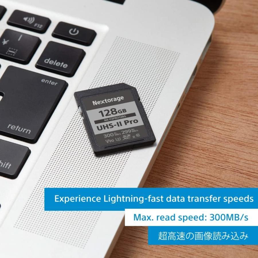 その他 Nextorage SDXC 128GB UHS-II Pro Nextorage 日本メーカー 128GB UHS-II V90 SDXC SDカード 最大読出し