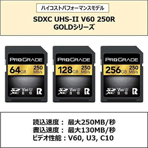 ProGrade Digital (プログレードデジタル) 【SDXC UHS-II V60】 GOLD 250R メモリーカード (256GB)の画像