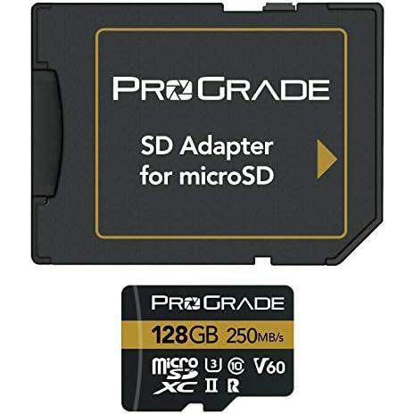 プログレードデジタル microSDXC 128GB UHS-II V60 GOLD ProGrade