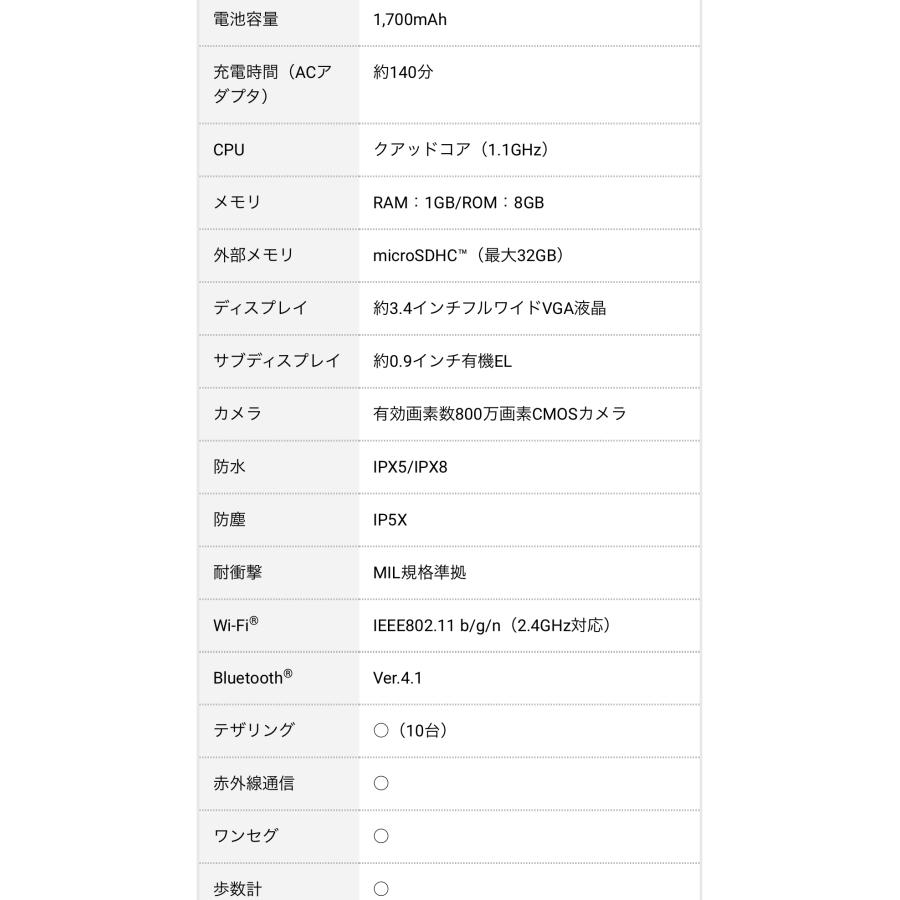 未使用 SIMロック解除 送料無料】SIMフリー SoftBank 701KC DIGNO