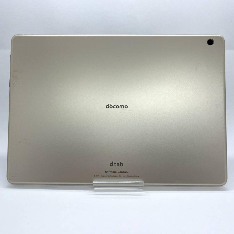 良品 dtab d-01K docomo ゴールド 32GB タブレット本体 送料無料 10.1インチ フルセグ HUAWEI Y50