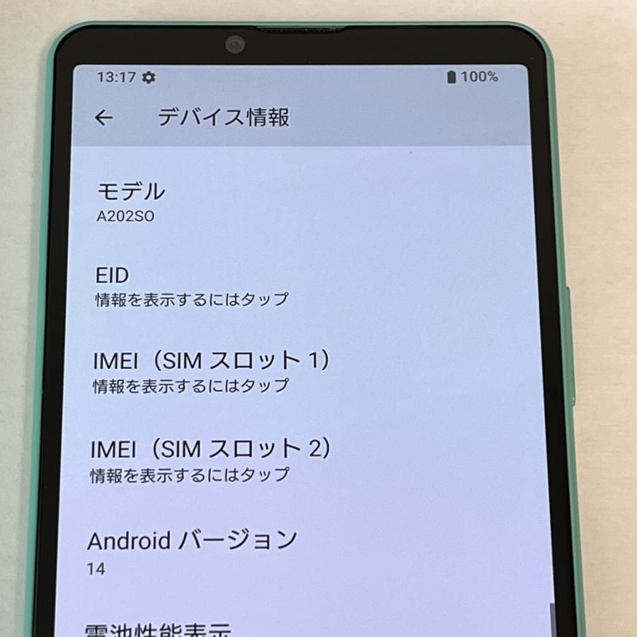 Xperia 10 IV 【新品同様】SIMフリー A202SO [ミント] ソフトバンク