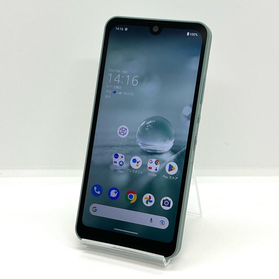 美品　AU AQUOS wish オリーブグリーンSHG06 AQUOS wish 【美品】SIMフリー SHG06 au [オリーブグリーン