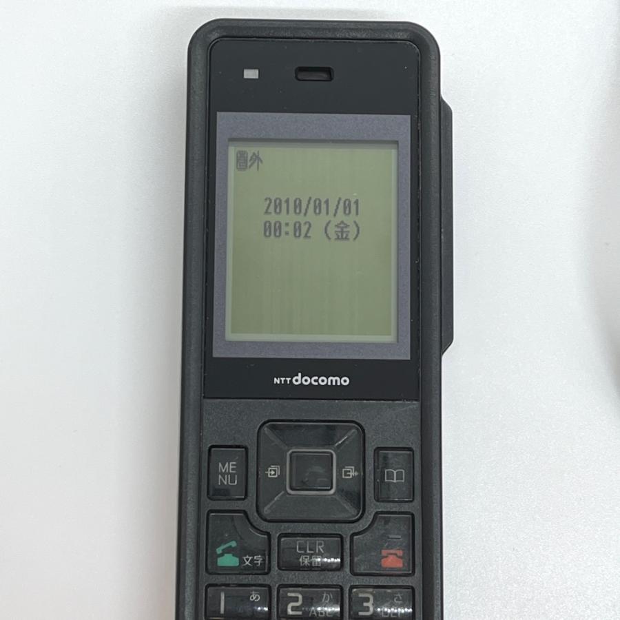docomo 折りたたみ携帯電話 ダークグレー 充電器付き 三菱電機（MITSUBISHI ELECTRIC） ジャンク docomo ドコモ