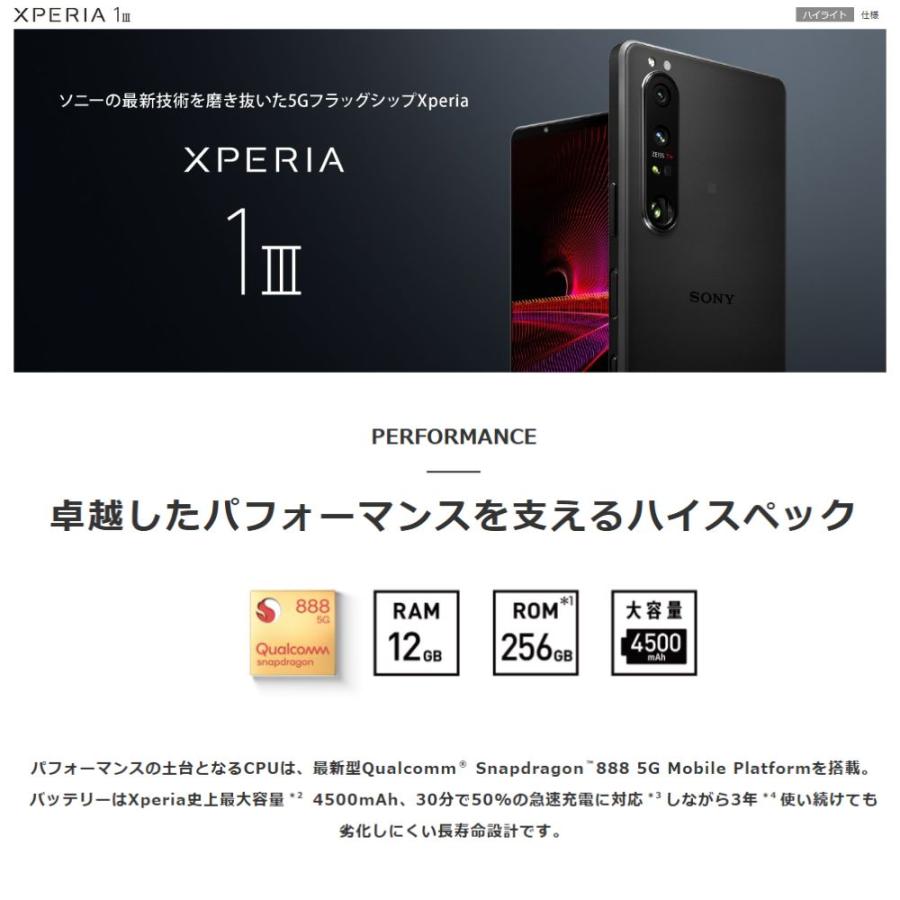 Xperia 1 III 【美品】Xperia SO-51B フロストグレイ docomo SIM