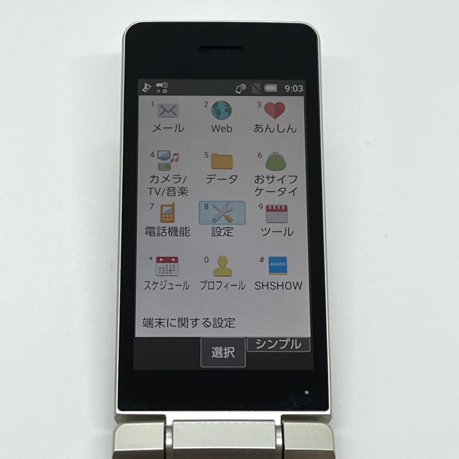 16日までAQUOS SH-02L シルバー ロック解除済 充電器付 AQUOS ケータイ 【美品】AQUOSケータイ SH-02L ゴールド docomo SIM