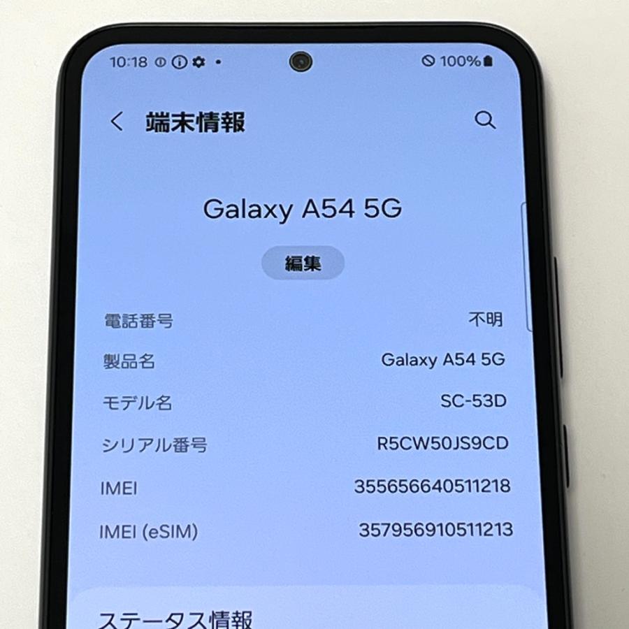 Galaxy A 【良品】Galaxy A54 5G SC-53D docomo SIMフリー 128GB／6GB