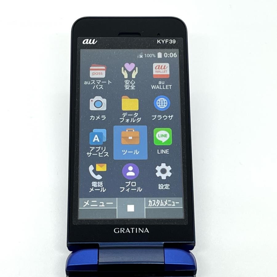 GRATINA KYF39 simフリー 新古品 GRATINA KYF39 simフリー 新古品 KYOCERA KYF39 GRATINA 薄水色 SIM