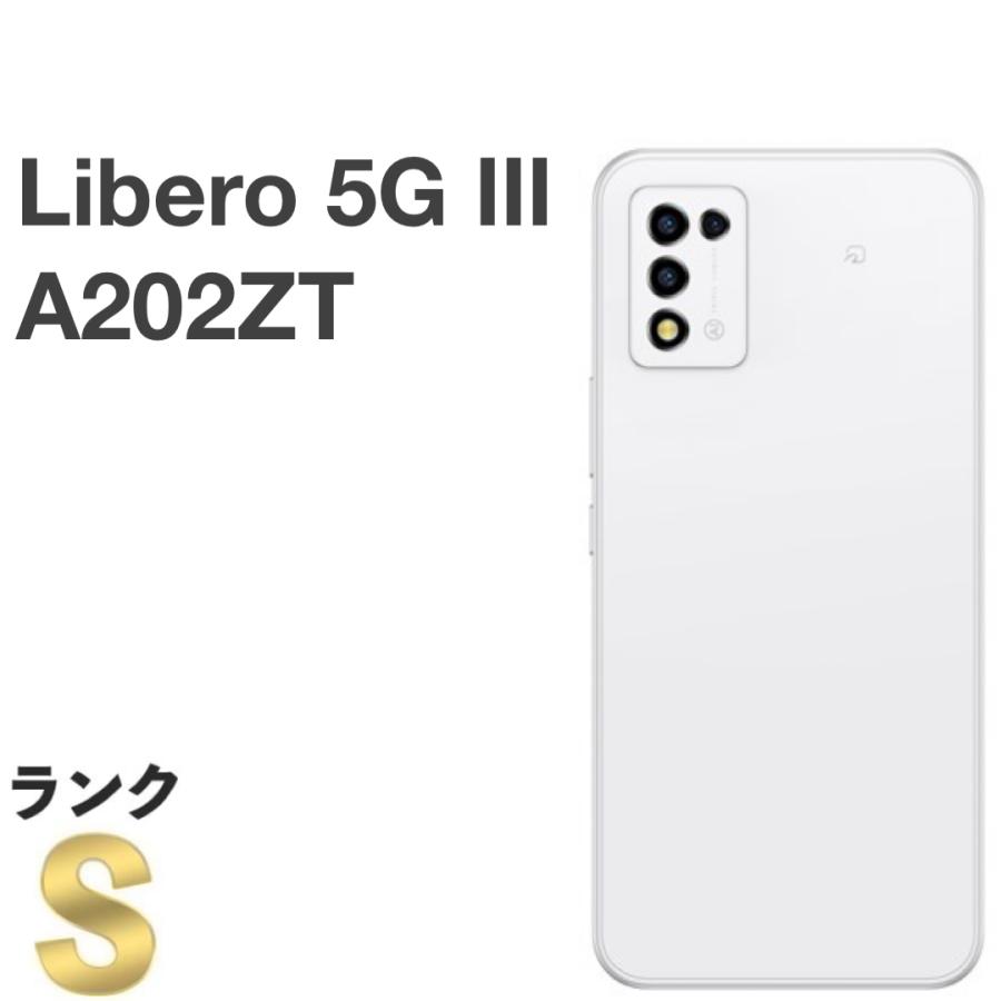 終了★★中古美品で新品同様品【Libero 5G III [ホワイト] A202ZT 】快適動作SIMフリースマートフォンです『おすすめ』★★ ZTE 【新品同様】Libero 5G III A202ZT ワイモバイル SIMフリー 64GB