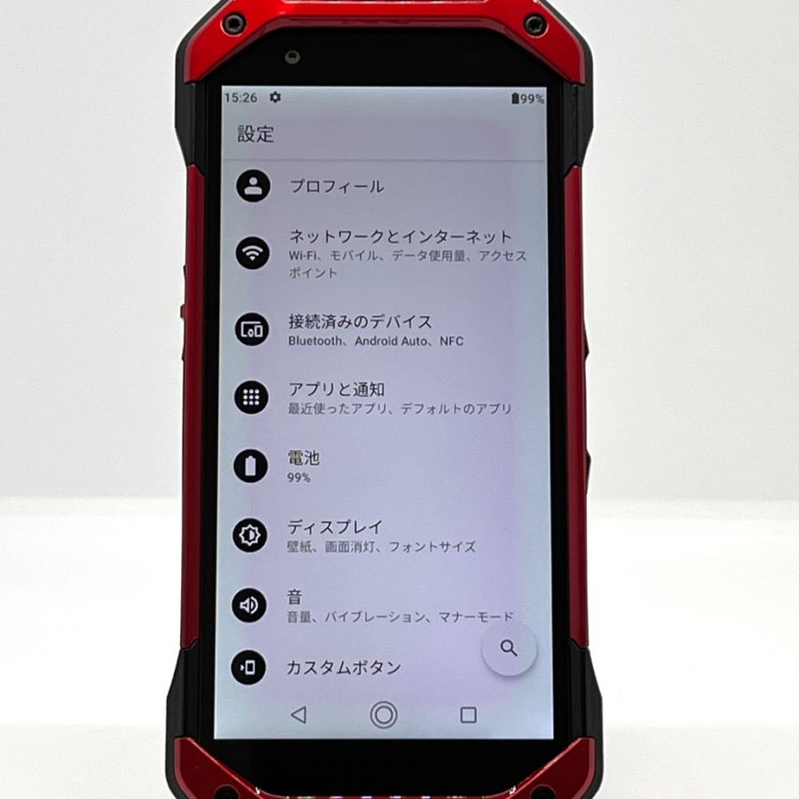 TORQUE 【美品】TORQUE 5G KYG01 [レッド] au SIMロック解除済み 128GB