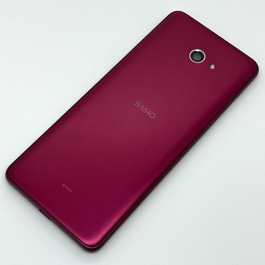 BASIO 【美品】BASIO KYV47 au SIMロック解除済 32GB／3GB ワイン