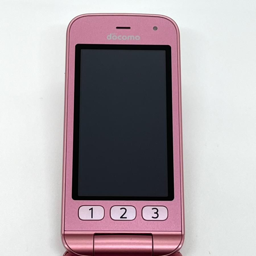 らくらくシリーズ 【液晶美品】らくらくホン F-02J ピンク ドコモ SIM