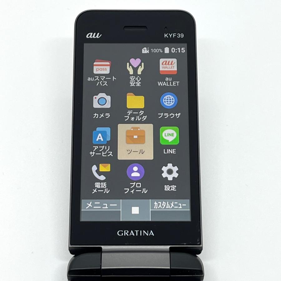KYOCERA（京セラ） 【美品】GRATINA KYF39 墨 au SIMロック解除済 4G