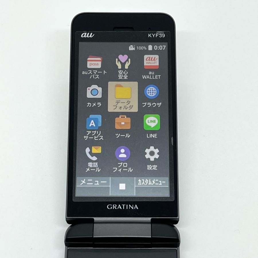 au GRATINA KYF39 墨 新品未使用 au SIMフリー 京セラ GRATINA グラティーナ KYF39 墨 スミ ガラホ 利用