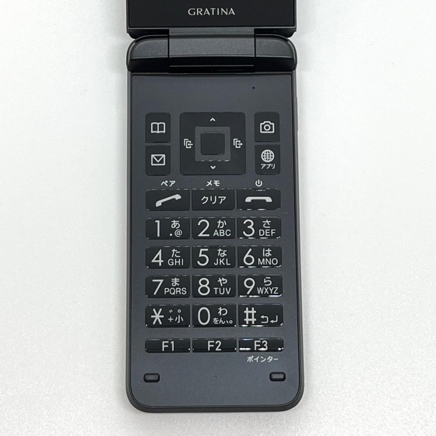 極美品】GRATINA KYF42 au SIMロック解除済 4G LTE ブラック 防水 白