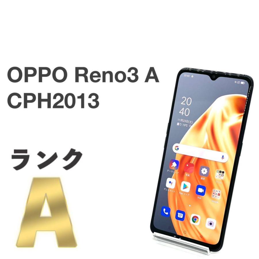 美品 OPPO Reno3 A CPH2013 ブラック SIMフリー 128GB バージョン11 