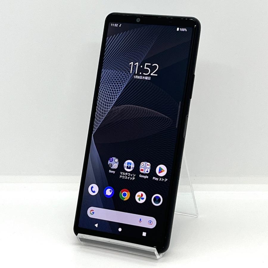 中古】Xperia 10 III SOG04 au SIMロック解除済 128GB／6GB ブラック 6