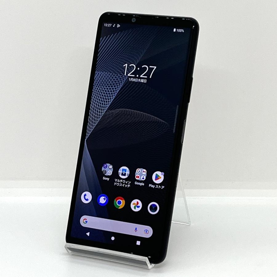 中古】Xperia 10 III SOG04 au SIMロック解除済 128GB／6GB ブラック 6