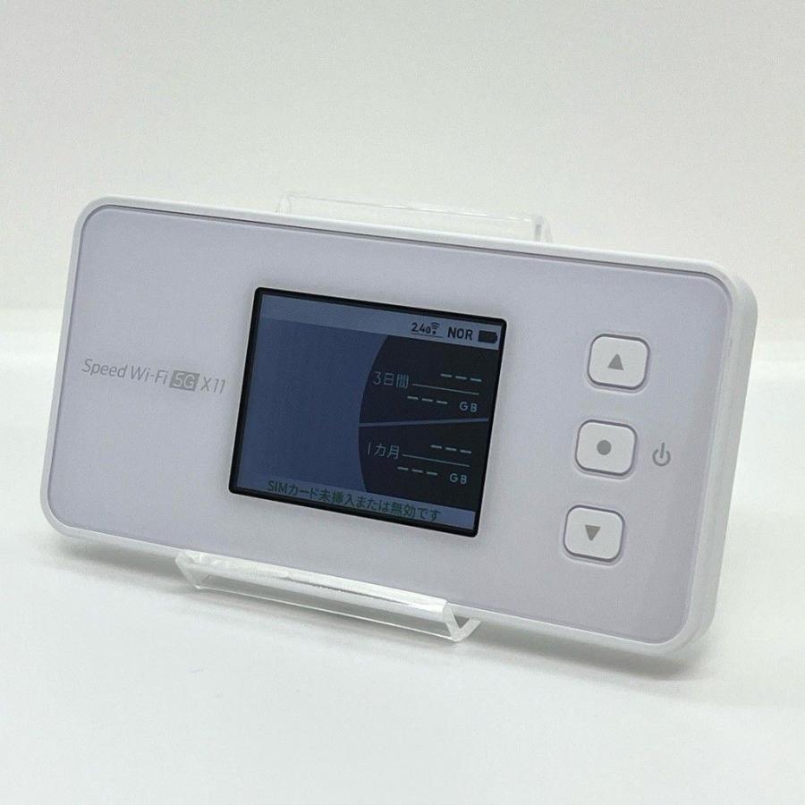 美品】NEC Speed Wi-Fi 5G X11 NAR01 スノーホワイト au 白ロム