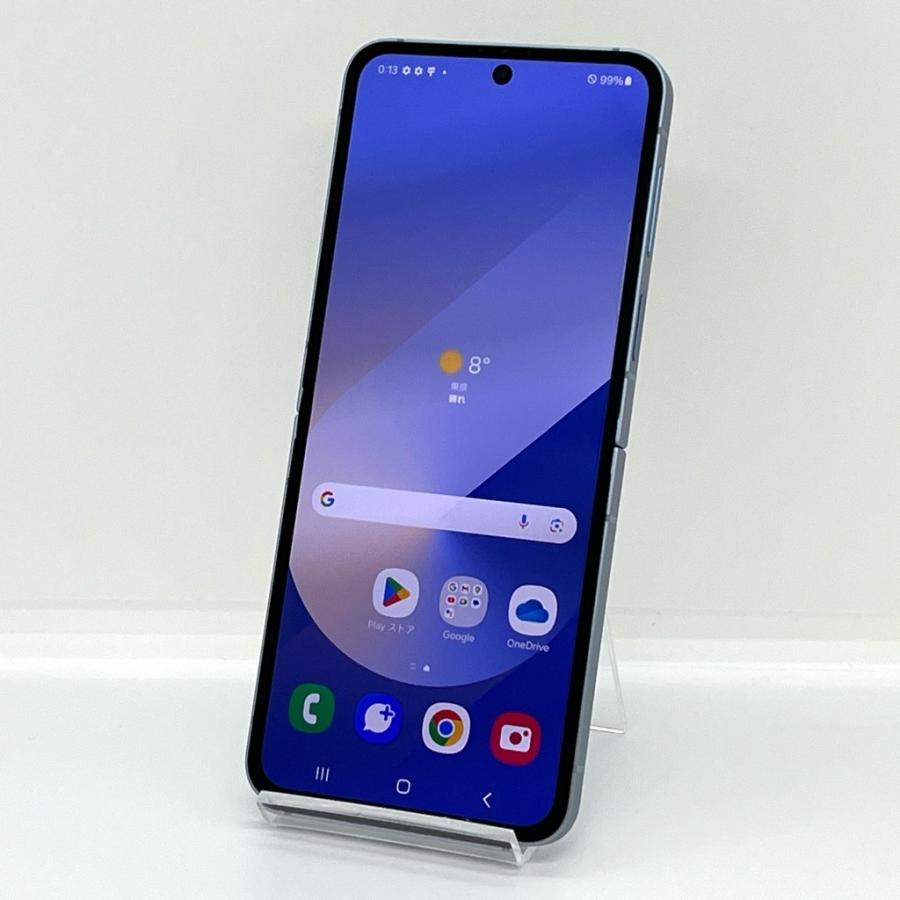 極美品】Galaxy Z Flip6 SCG29 au SIMフリー 256GB／12GB ブルー 白