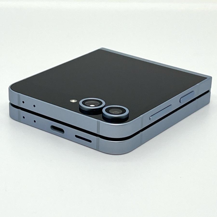 極美品】Galaxy Z Flip6 SCG29 au SIMフリー 256GB／12GB ブルー 白