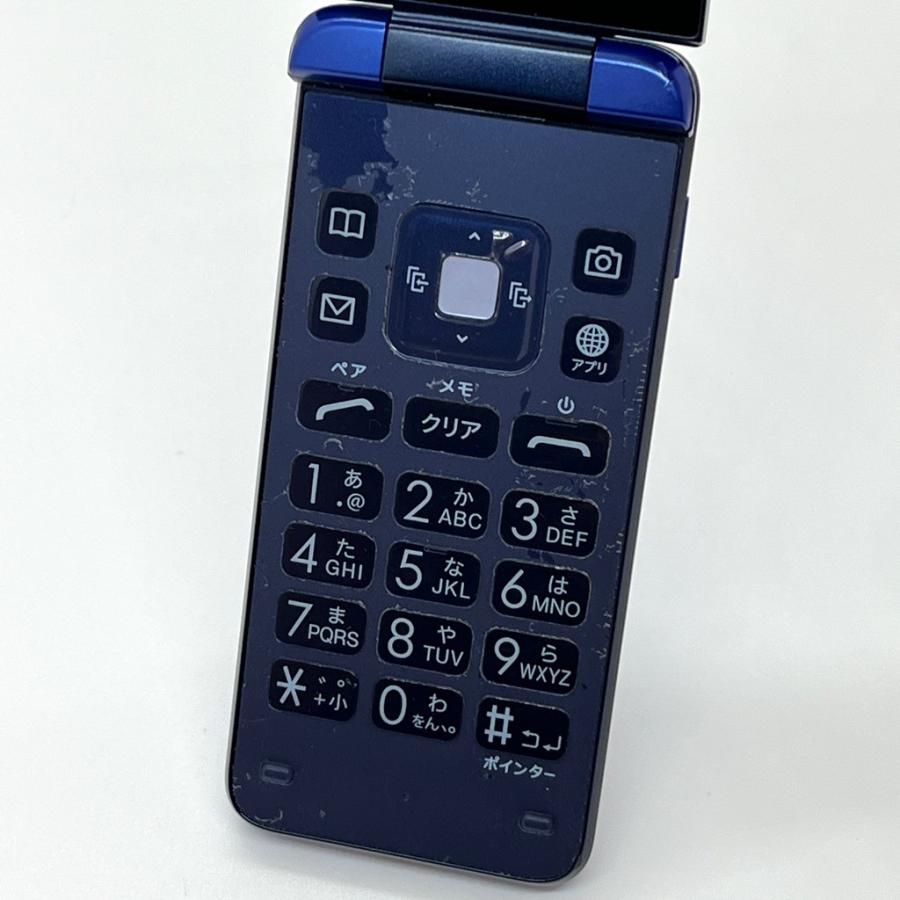希少】GRATINA KYF39 紺碧 ブルー au SIMロック解除済 4G LTEケータイ