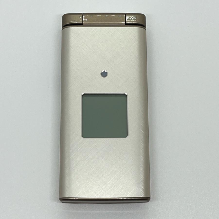 美品】かんたんケータイ KYF38 シャンパンゴールド 4G LTE 白ロム