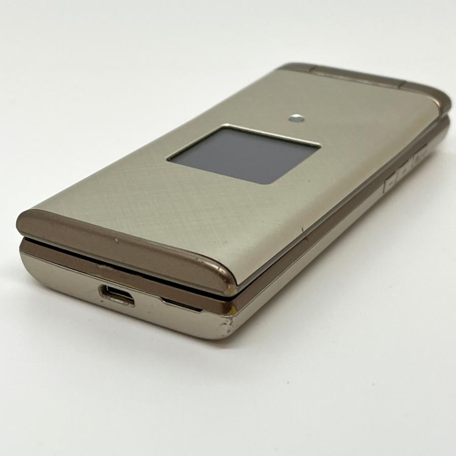 かんたんケータイ KYF38 au SIMロック解除済 シャンパンゴールド 4G