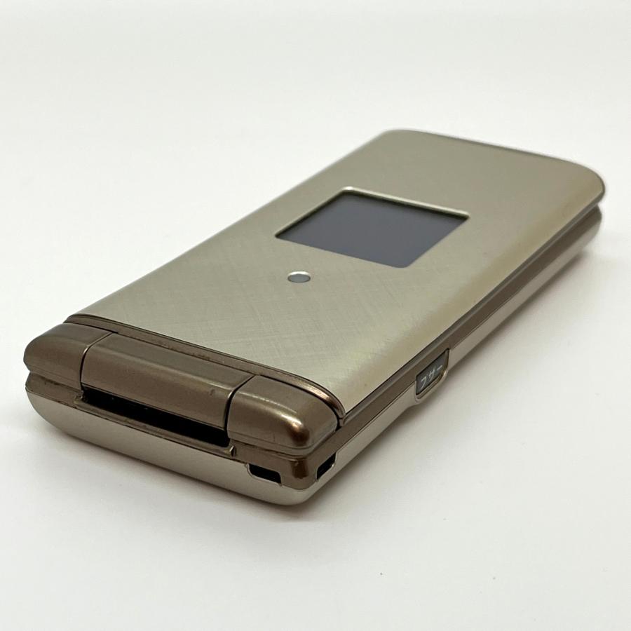 かんたんケータイ KYF38 au SIMロック解除済 シャンパンゴールド 4G