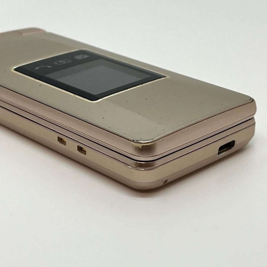 かんたん携帯10 807SH ゴールド ソフトバンク SIMロック解除済 AQUOS