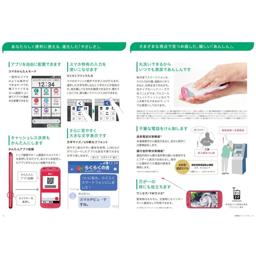 新品同様】らくらくスマートフォン F-42A ネイビー docomo SIMフリー