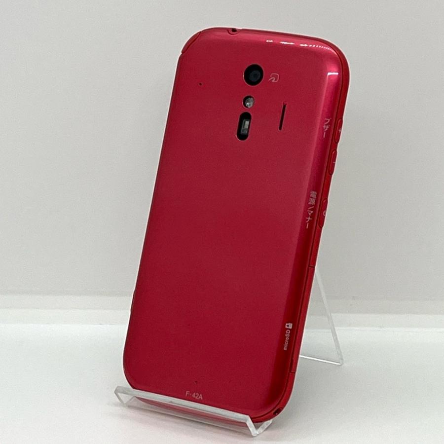 新品同様】らくらくスマートフォン F-42A ピンク docomo SIMフリー