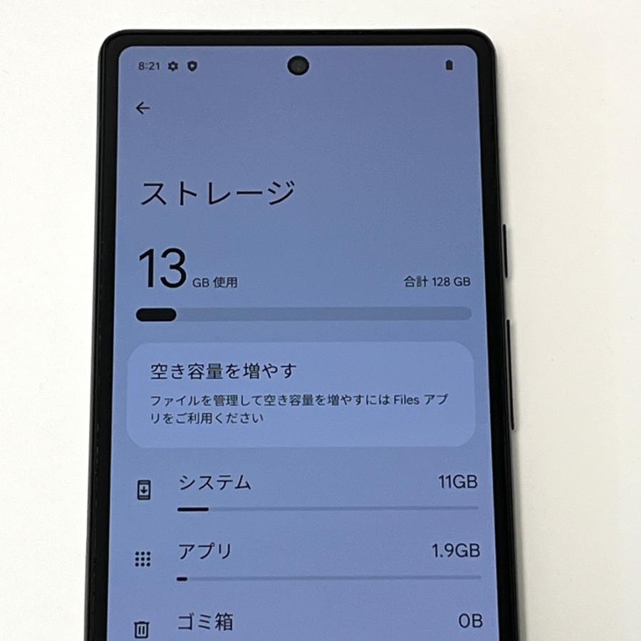 良品】Google Pixel 6a 128GB／6GB Chalk au SIMフリー 5G対応 白ロム