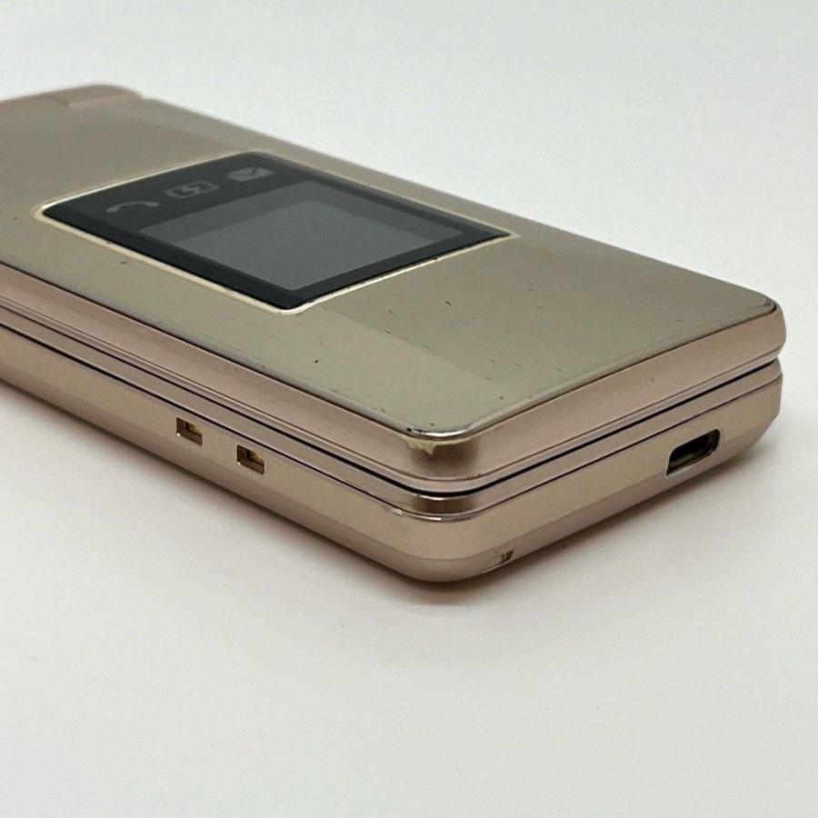 かんたん携帯10 807SH ゴールド ソフトバンク SIMロック解除済 AQUOS