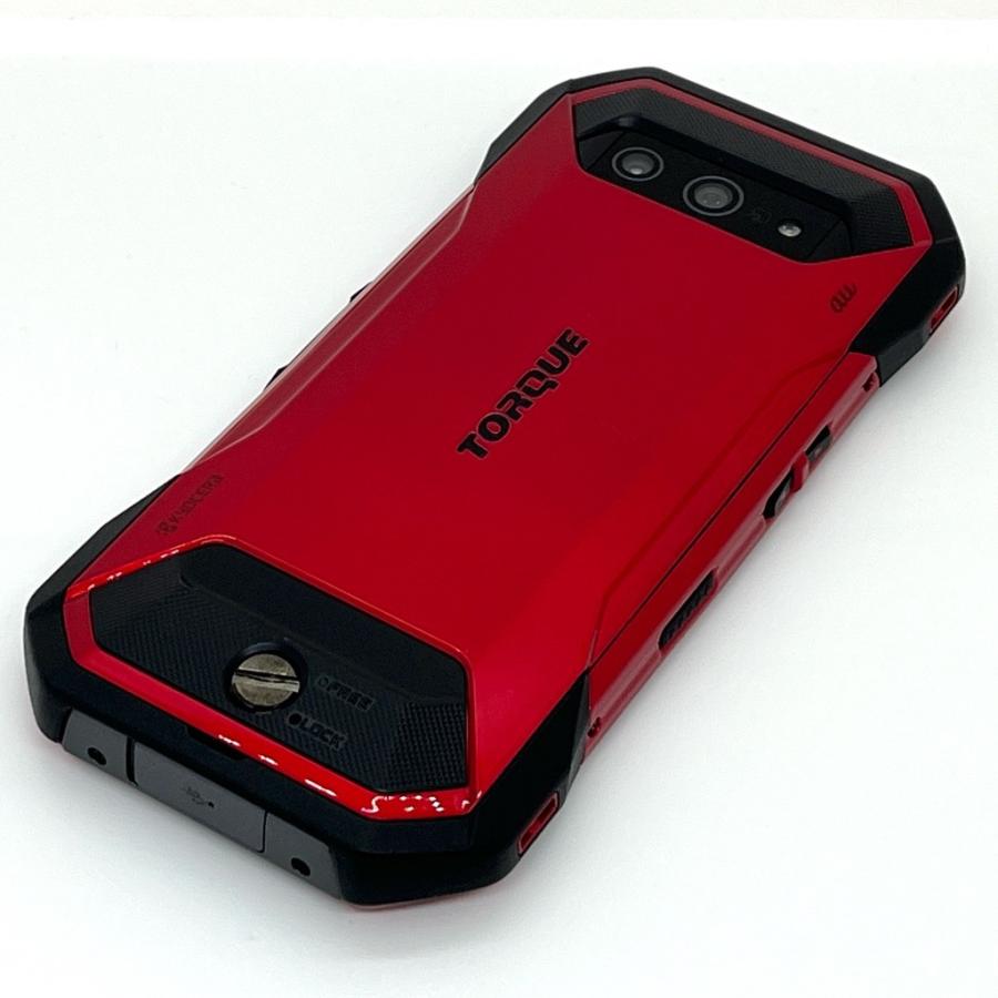 美品】TORQUE 5G KYG01 au SIMロック解除済 128GB／6GB レッド 白ロム
