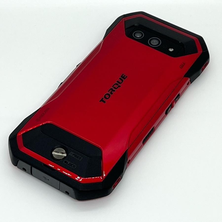 美品】TORQUE 5G KYG01 au SIMロック解除済 128GB／6GB レッド 白ロム