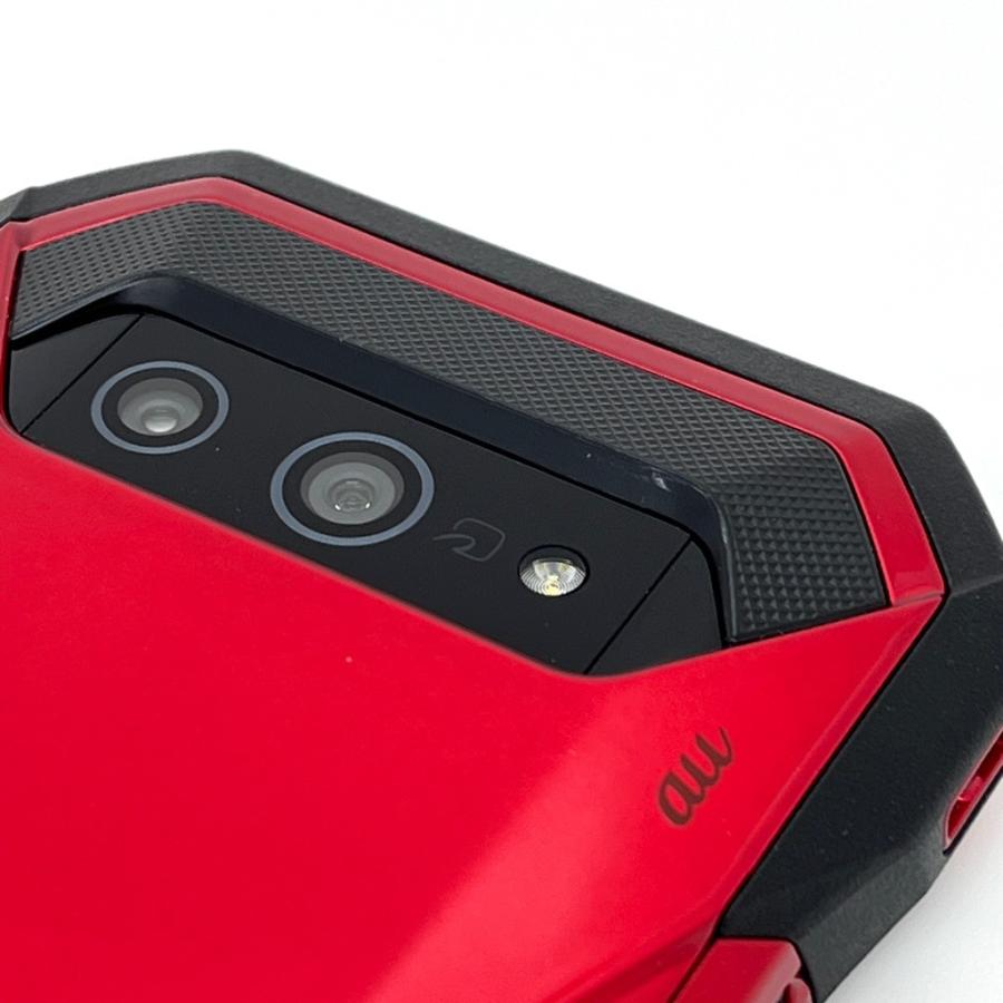 美品】TORQUE 5G KYG01 au SIMロック解除済 128GB／6GB レッド 白ロム