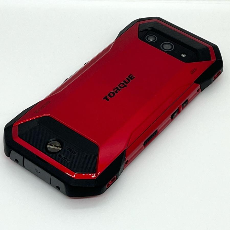 美品】TORQUE 5G KYG01 au SIMロック解除済 128GB／6GB レッド 白ロム