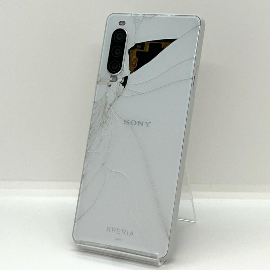 SONY Xperia 10 II◆SOV43◆64G/4G◆SIMロック解除 訳あり】Xperia 10 II SOV43 au SIMロック解除済 64GB／4GB 白ロム