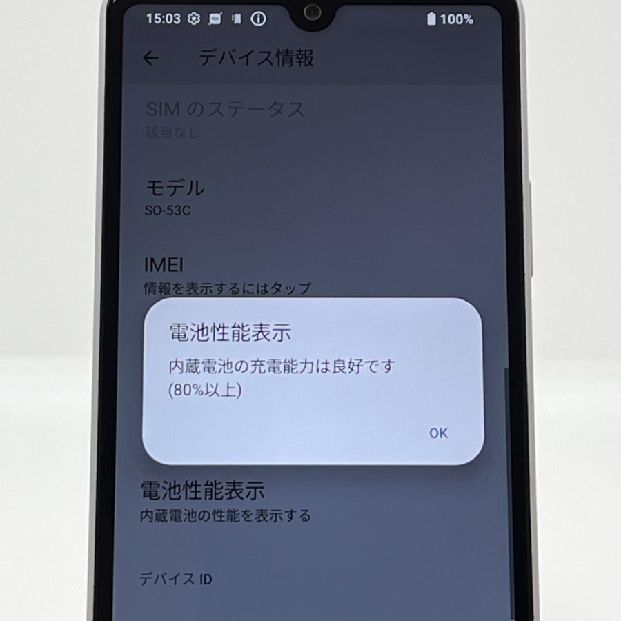極美品】Xperia Ace III SO-53C docomo SIMフリー 64GB／4GB グレー 白